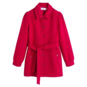 Пальто Средней длины на пуговицах с ремешком 38 (FR) - 44 (RUS) красный