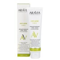 Aravia Laboratories - Крем для умывания с AHA-кислотами 3 в 1 Anti-Acne, 10